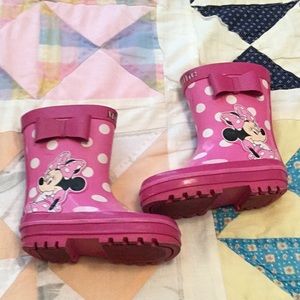 Minnie Mouse size 5/6 rain boots
